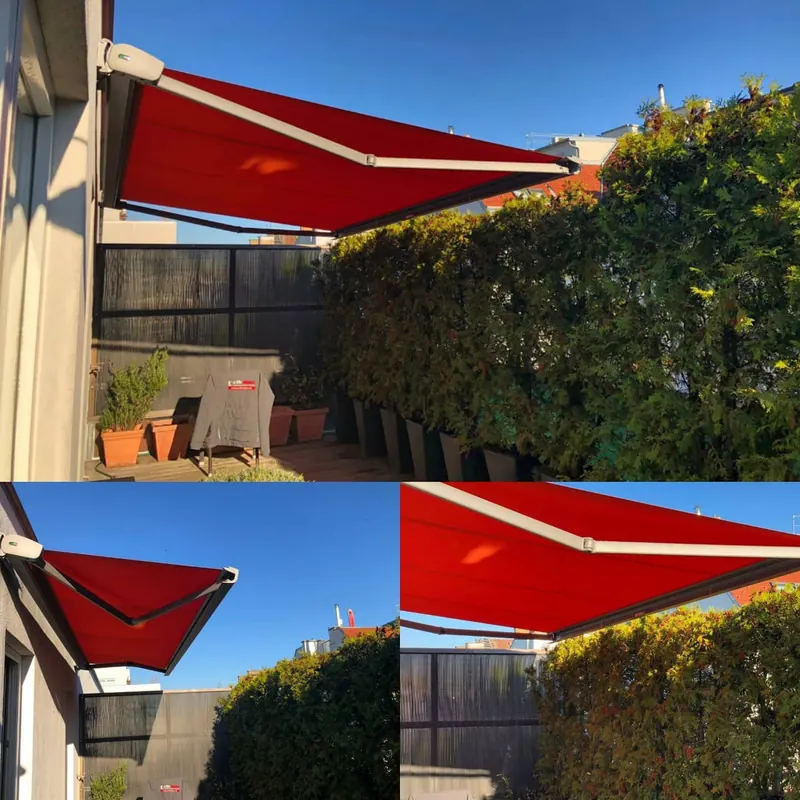 Kasettenmarkise mit Windsensor - RolloMax Referenz in Wien