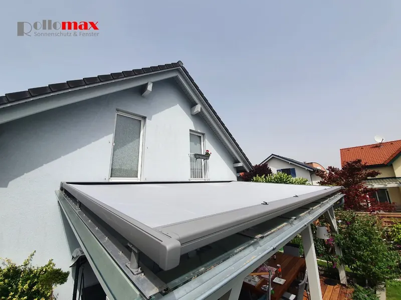 Wintergarten Markise montiert - RolloMax Referenz in Wien