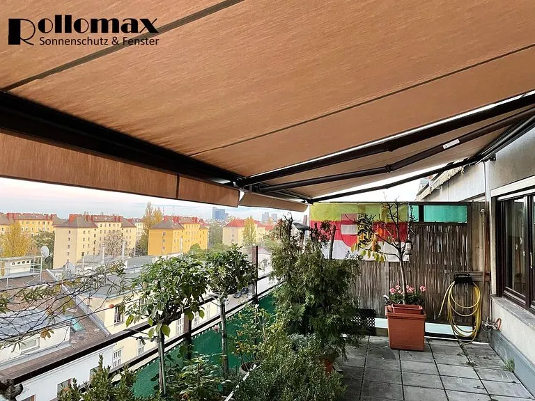 KassenMarkisen mit Windsensor - RolloMax Referenz in Wien
