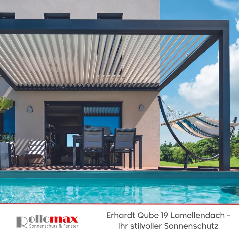 Erhardt Qube 19 Lamellendach - RolloMax Referenz in Wien