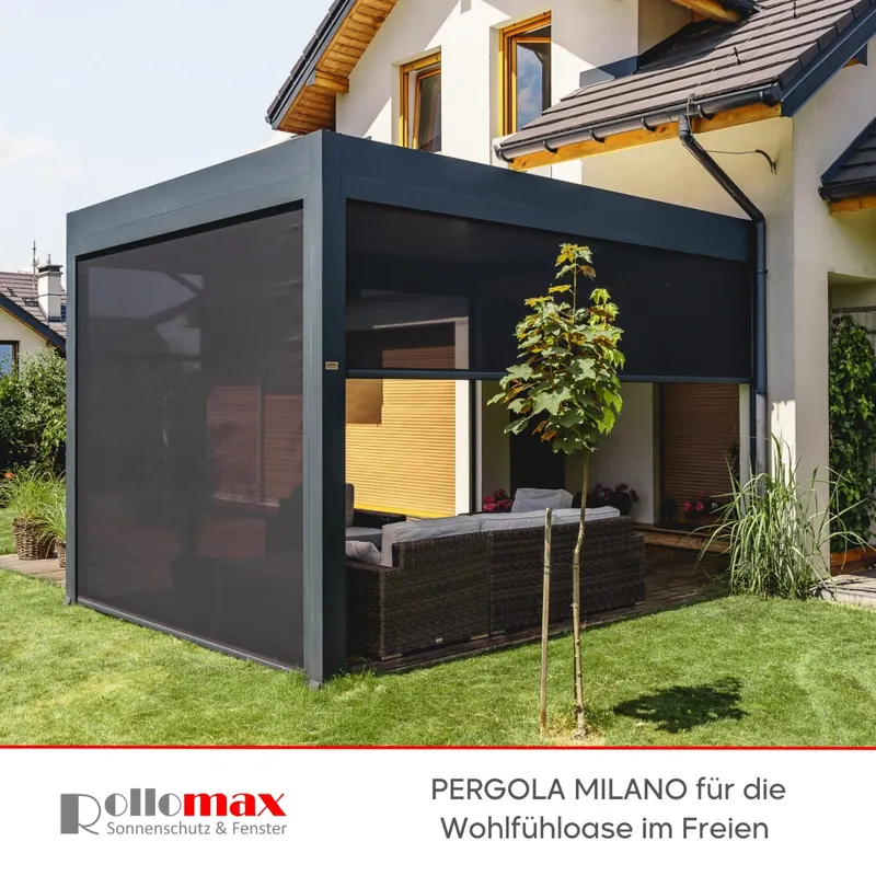 Pergola Milano für Ihren Garten - RolloMax Referenz in Wien