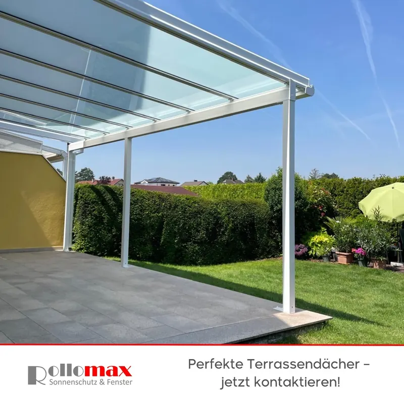 Terrassendach Lösungen - RolloMax Referenz in Wien