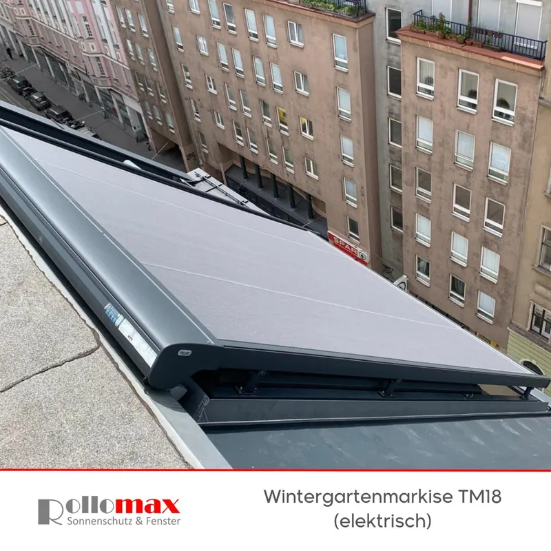 Elektrische Wintergartenmarkise TM18 - RolloMax Referenz in Wien