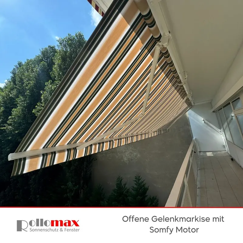 Offene Gelenkmarkise - RolloMax Referenz in Wien