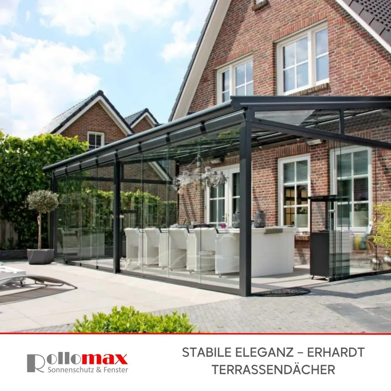 Terrassendach Lösungen - RolloMax Referenz in Wien
