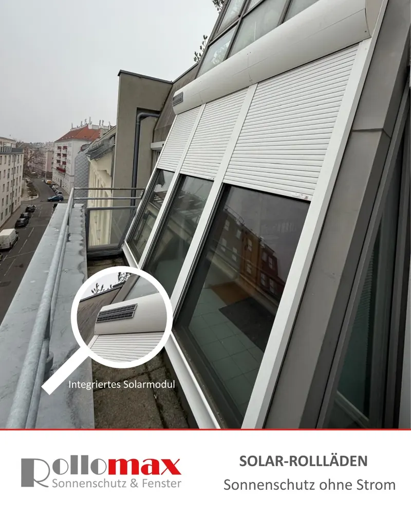 Solar-Rollläden - RolloMax Referenz in Wien