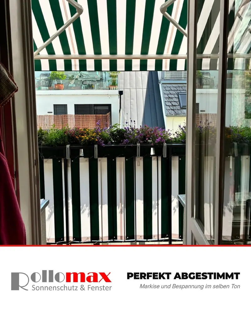 Fertiger Balkon mit Markise, Wien - RolloMax Referenz in Wien